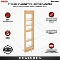 thumbnail image 6 of Rev-A-Shelf Pullout Wall Filler w/ Soft-Close, 42" Height, 432-WFBBSC42-3C, 6 of 13