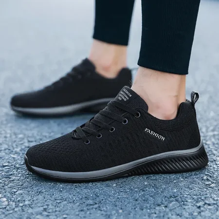 

Lightweight Lace Up Knitting Running Sports Shoes Unisex Non-slip Versatile Casual Sneakers Women‘s Footwear