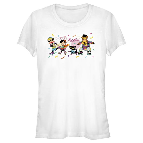 Junior's Paul Frank Julius and Friends Graphic Tee White Medium