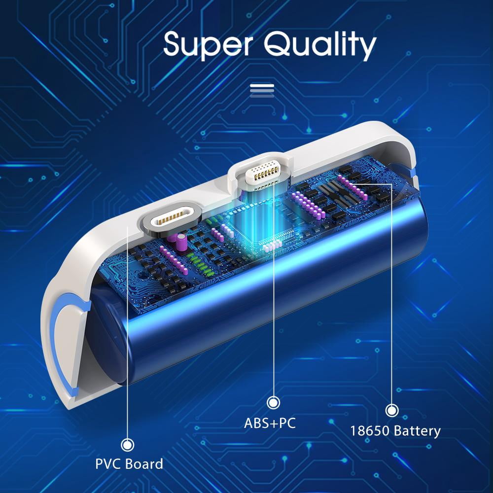 Battery, BoxWave [Universal MagnetoBoost Rejuva PowerPack] Portable 3000mAh Back Up Battery Power Bank for Smartphones and Tablets - Winter White