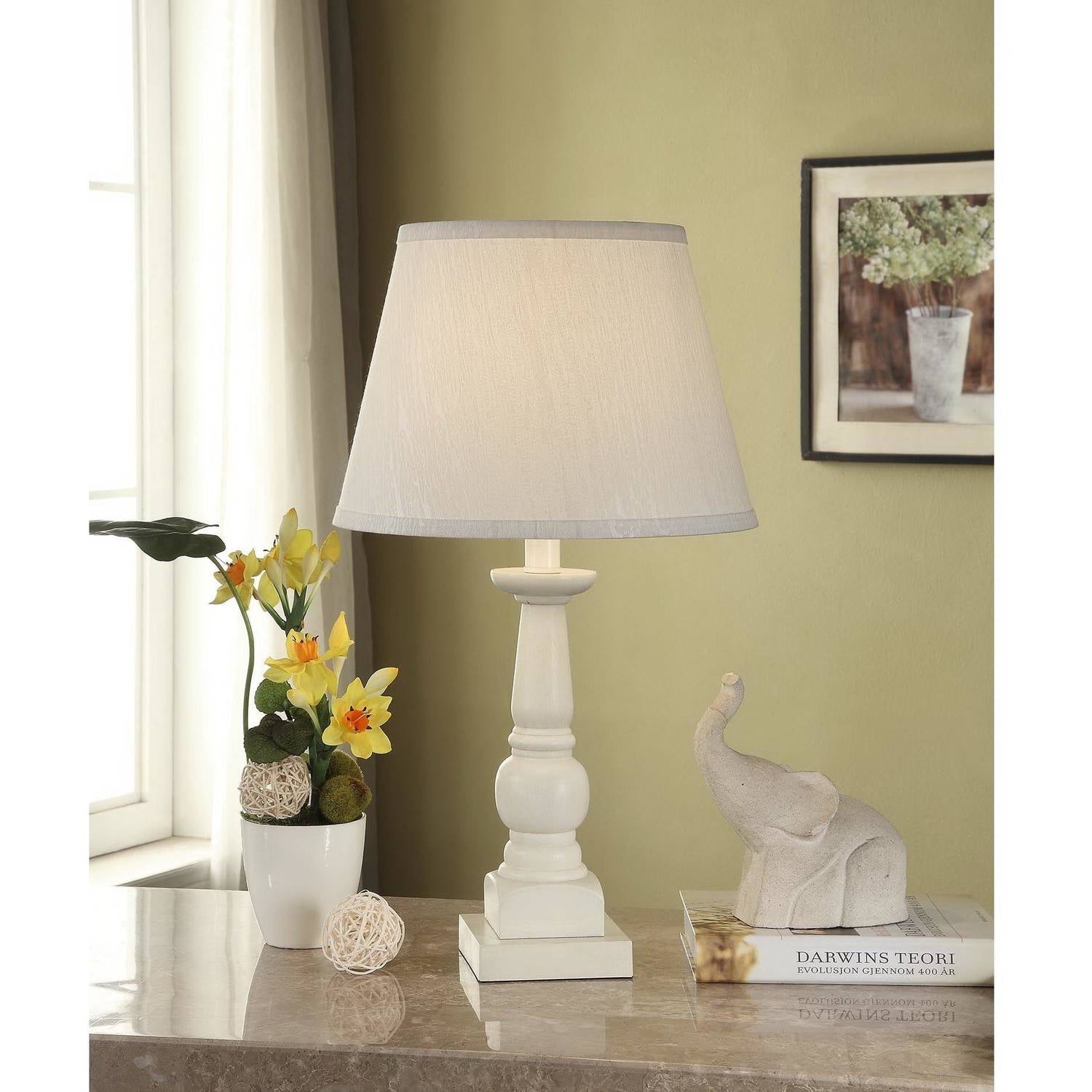 white table lamp base