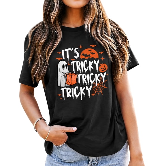 NH2 Creative Halloween Ghost Shirt, Funny Boo Ghost T-Shirt for Women Men, Cute Vintage Halloween Tee
