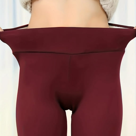 Women's Winter Wool Leggings Stretchy Lined Tights For Warmth And Comfort Insulated Pants for Women Cold Weather Boys Thermal Bottoms Cold Weather Underwear Ladies Long Thermal Lined Pants Warmest