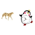 thumbnail image 1 of Escultura de , figura de animal de madera, centro de mesa decorativo, encantador adorno multifuncional alimentado por batería para oficina y h, 1 of 8