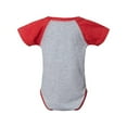 thumbnail image 2 of Rabbit Skins Infant Vintage Fine Jersey Baseball Bodysuit, 2 of 4
