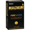 TROJAN Magnum Fire and Ice Large Lubricated Latex Condoms, 10 Count