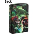 thumbnail image 4 of Zippo Lighter - Personalized Customize Message Engrave on Backside for Geometric Patterns (Glow in The Dark 48774), 4 of 7