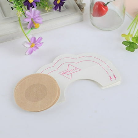 Boob Sticker, Coxeer 10Pcs Instant Adhesive Breast Lift Disposable Uplifting Tape for Boob Enhancer