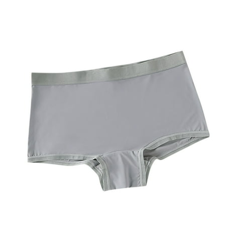 XFYSSS Women s Mid High Waisted Sports Triangle Panties Breathable Ice Silk No Trace Antibacterial Underwear Women Nylon Briefs