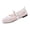 White, variant on Women Retro Square Toe Lace Mesh Flat Shoes Lace Up Soft Sole Fashion Versatile Casual Daily Walking Shoes Black