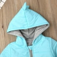 thumbnail image 6 of Qiylii Boys Girls Dinosaur Coat, Zipper Thick Outwear, Solid Color Jacket, 6 of 8