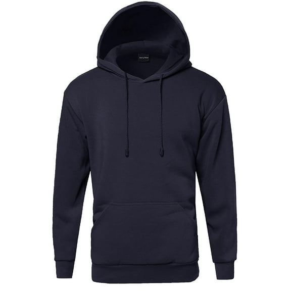 FashionOutfit Men's Basic Pullover Fleece Hooded Sweatshirt