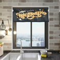 thumbnail image 2 of Coolnut Happy Halloween Lettering Valance Curtains for Kitchen or Bathroom, 54x18in Valances Window Treatment Rod Pocket Drape Light Filtering Living Room Bedroom Decor, 2 of 6