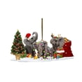 thumbnail image 1 of Colgante De Navidad Colgante De Madera Perezoso Elefante Cerdito Tiburón Colgantes De árbol De Navidad Decoración De Fiesta En Casa, 1 of 6
