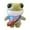 B, variant on XIANXIAN 11.4Inch Green Frog Plush, Soft Frog Stuffed Animal Plush Toy, Kawaii Plush Doll, Cute Plushie with Cloths Toy Gift for Kids Children Birthday