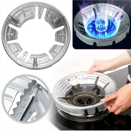 

YIHNDIS Simple Energy Saving Cover Fire Proof Windshield Windproof Bracket for Stove 9 Opening Non Slip Stove Windshield Wok Ring for Burner Stove Make The Bathroom Tidy (As shown One Size)