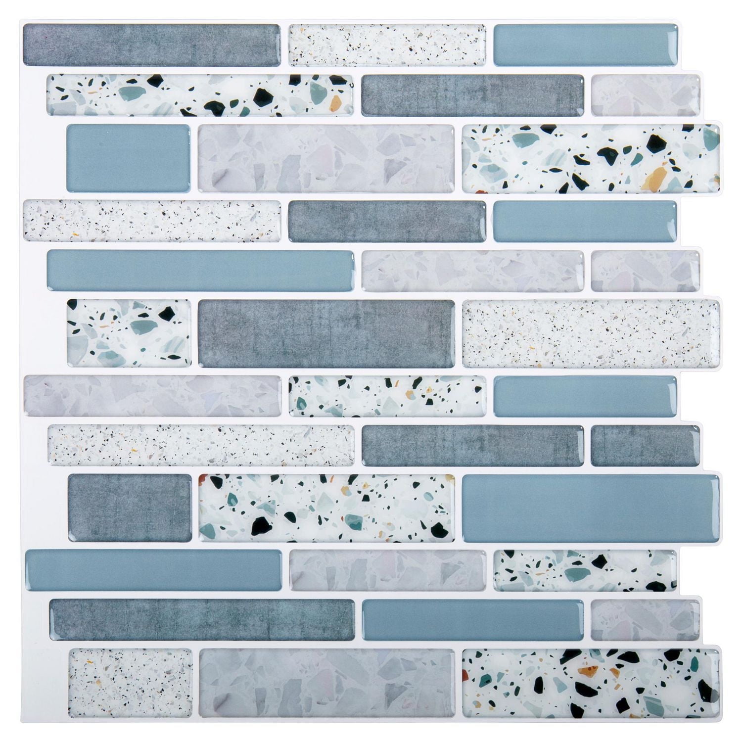 Truu Design Decorative Self-Adhesive Terrazzo Peel and Stick Wall Tiles