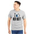 thumbnail image 3 of Funny Couples Matching Set Beard Butt Men's Graphic T Shirt Tees Brisco Brands L, 3 of 7
