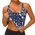 thumbnail image 2 of Sikiie Plant Print Strappy Sports Bra for Women Padded Push Up Sports Bra Athletic Running Sports Bra Workout Bra Yoga Bra, 2 of 5