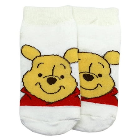 - Disney's Winnie the Pooh Smiling Face White Socks (1 Pair, Size 12-18 Months)