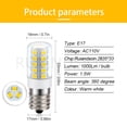 thumbnail image 2 of Ruiandsion 10 Pcs E17 LED Bulb AC 110V 1000Lumen Warm White for Ceiling Fan Chandelier Salt Light, 2 of 7