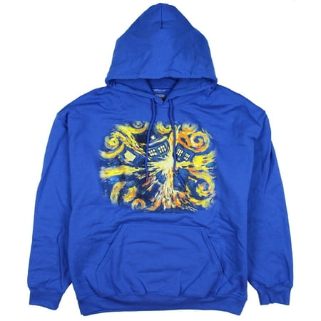 Hoodie Van - Doctor Who Men's Van Gogh Exploding Tardis Hoodie