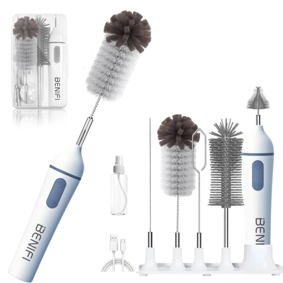 Set de cepillos eléctricos para biberones Benifi, impermeable y portátil