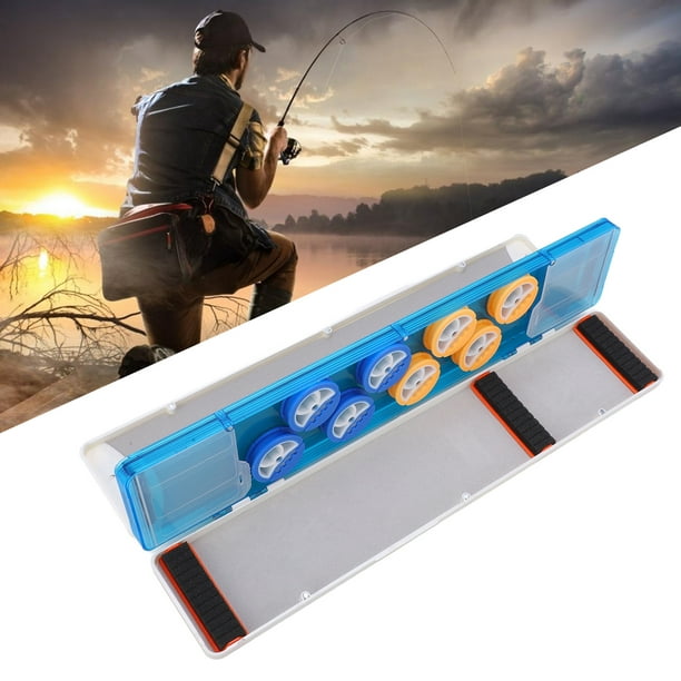 Multifunctional Fishing Line Box, Large Capacity Lightweight Wear  Resistance Compact Durable Small Size Fishing Float Box With 8 Main Spool  For Hooks 