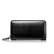 thumbnail image 5 of Minnieouse Cartera de hombre Vintage grande largo monedero doble cremallera monedero Casual tarjetero múltiples compartimentos paquete bolsas Negro 2piezas, 5 of 6