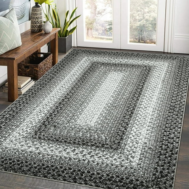 Runner Rug, Washable Runner Rug Non-Slip Area Rug, Stain Resistant Floor Carpet for Hallway Kitchen Doorway Bedside