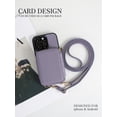 thumbnail image 2 of HZSY.Applicable to iPhone 14 Pro mobile phone case zipper bag mobile phone case card slot protective cover -Purple, 2 of 5