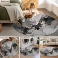 thumbnail image 5 of Round Rug 4Ft Washable Non-Slip, Black Gold Marble Circle Area Rugs for Living Room Bedroom, Vintage Abstract Geometric Gradient Indoor Floor Mats Carpet Runner for Home Decor Aesthetic, 5 of 8