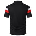 thumbnail image 3 of kamemir Mens Golf Shirt Men's Golf Polo Shirts Short Sleeve Striped Performance Moisture Wicking Dry Golf Shirts for Men(Black,XXL), 3 of 4