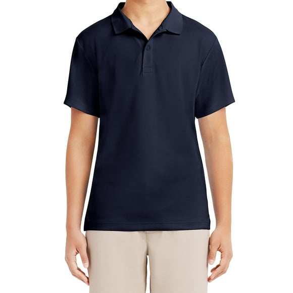 Camisa Polo IZOD de Manga Corta Performance para Hombre en Azul Marino