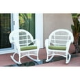 thumbnail image 6 of Jeco Santa Maria Black Wicker Rocker Chair with Mustard Cushion - Set of 2, 6 of 9