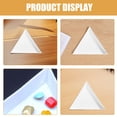 thumbnail image 3 of 30pcs Triangle Sorting Trays Plastic White Rhinestones Tray Triangle Sorting Storage Plates Art Tray for Craft and DIY Needs White, 3 of 5