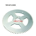 thumbnail image 3 of T8F 64T Sprocket, T8F 64T 29mm Rear Sprocket Steel Compatible For 47cc 49cc Mini Motor ATV Quad Pit Dirt Motard Electric Modification Accessories Supplies, 3 of 3