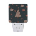 thumbnail image 2 of WOBOGO Christmas Tree LED Night Light 2 Pcs Set 0.5 Watt Wall Plug in Dusk to Dawn Automatic Switch Soft White Light, 2 of 7