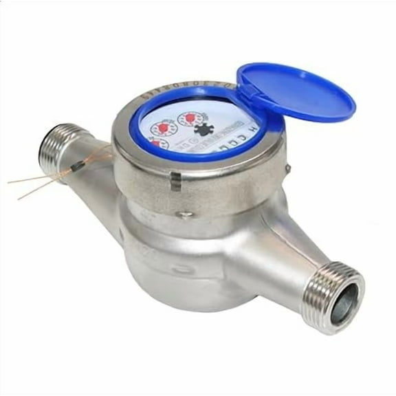 Stainless Steel ISI Marked Water Meter 25MM | Water Flow Meter | S.S 304 Water Meter | Premium Water Meter - 25mm | Water Flow Meter Male Thread 25mm | 1- pc SOLTAIREJACO