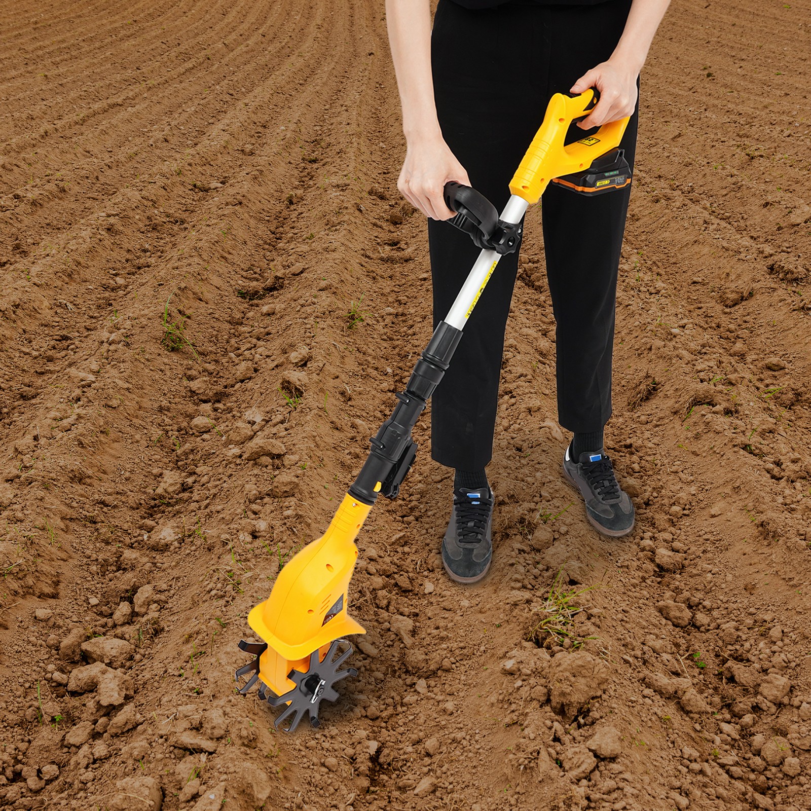 Battery Powered Tilling Machine Handheld Electric Tilling Machine Cordless Tilling Machine for Farms