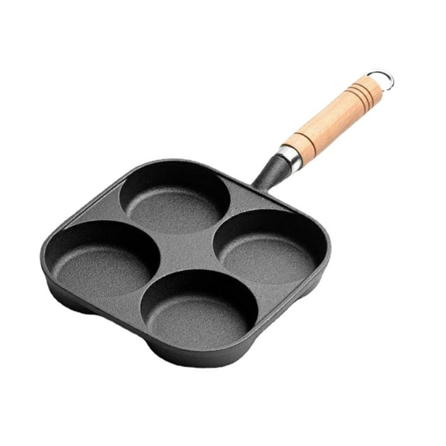 GUOOL Divided Frying Pan Durable Easy to Clean Skillet Cookware with Anti Scald Handle B