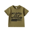 thumbnail image 1 of Gibobby Blusas De Manga Larga Para Niños Camiseta de manga corta con estampado de para niños y niñas de verano, Tops, ropa(Verdinegro, 12-18 Meses), 1 of 5