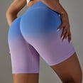 thumbnail image 4 of OKBOP Womens Workout Shorts Pink Yoga Pants Sports Skinny Loungewear Slim-Leg Workout Bottoms, 4 of 7