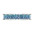 thumbnail image 1 of 2.03 ct Brilliant Princess Cut Synthetic Moissanite 18K White Gold Eternity Band SZ 6.5, 1 of 6