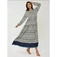 thumbnail image 4 of Printed Maxi Dress with Shirt Collar, 4 of 6