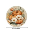 thumbnail image 4 of Mantel individual de otoño, mantel con temática otoñal, mantel de calabaza y hojas de arce, manteles individuales para fiesta de la cosecha de otoño, diseño trenzado de lino, resistente a las manchas, 4 of 6