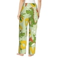 thumbnail image 3 of Daiia Cartoon Dinosaurs Women's Sleep Pant with Pockets and Drawstring,Pajama Pants-XX-Large, 3 of 9