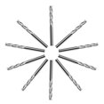 thumbnail image 4 of 10pcs 1/8\" Carbide Double Flute Spiral Upcut Shank End Mill CNC Router Bits 17mm, 4 of 8