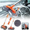 thumbnail image 1 of HLONK New Car Wash Brush with Long Handle 45-Inch Microfiber Car Wash Mop with Long Handle Car Wash Mop Mitt Long Handle Car Cleaning Kit Brush  Kit Brush Duster Scratch Free Cleaning Too, 1 of 7