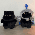 thumbnail image 4 of Wizlet Cat Knight Stuffed Plush,Creative Soft Black Cat Plush Adorable Stuff Toys, Black Cat Stuffed Animals Plush, Soft Cute Kids Toys for Home Kids Bedroom, 4 of 5